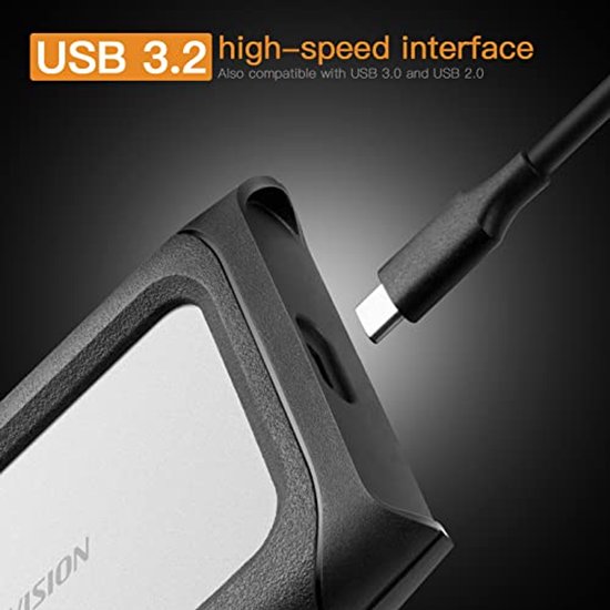 Draagbare Externe Harde Schijf 1TB - USB-C, USB 3.2, Robuust en Duurzaam voor Mac, PC, PS4, Xbox en Android Telefoon van Merkloos — afbeelding 4