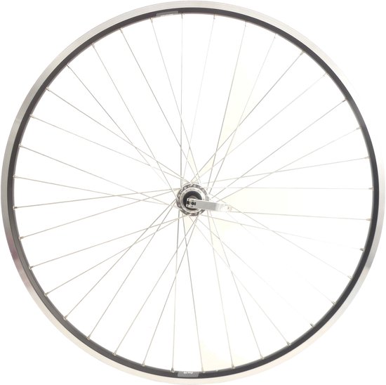 Redondo set wielen 28 inch voor en achter, velg zwart met rem 7-voudige krans