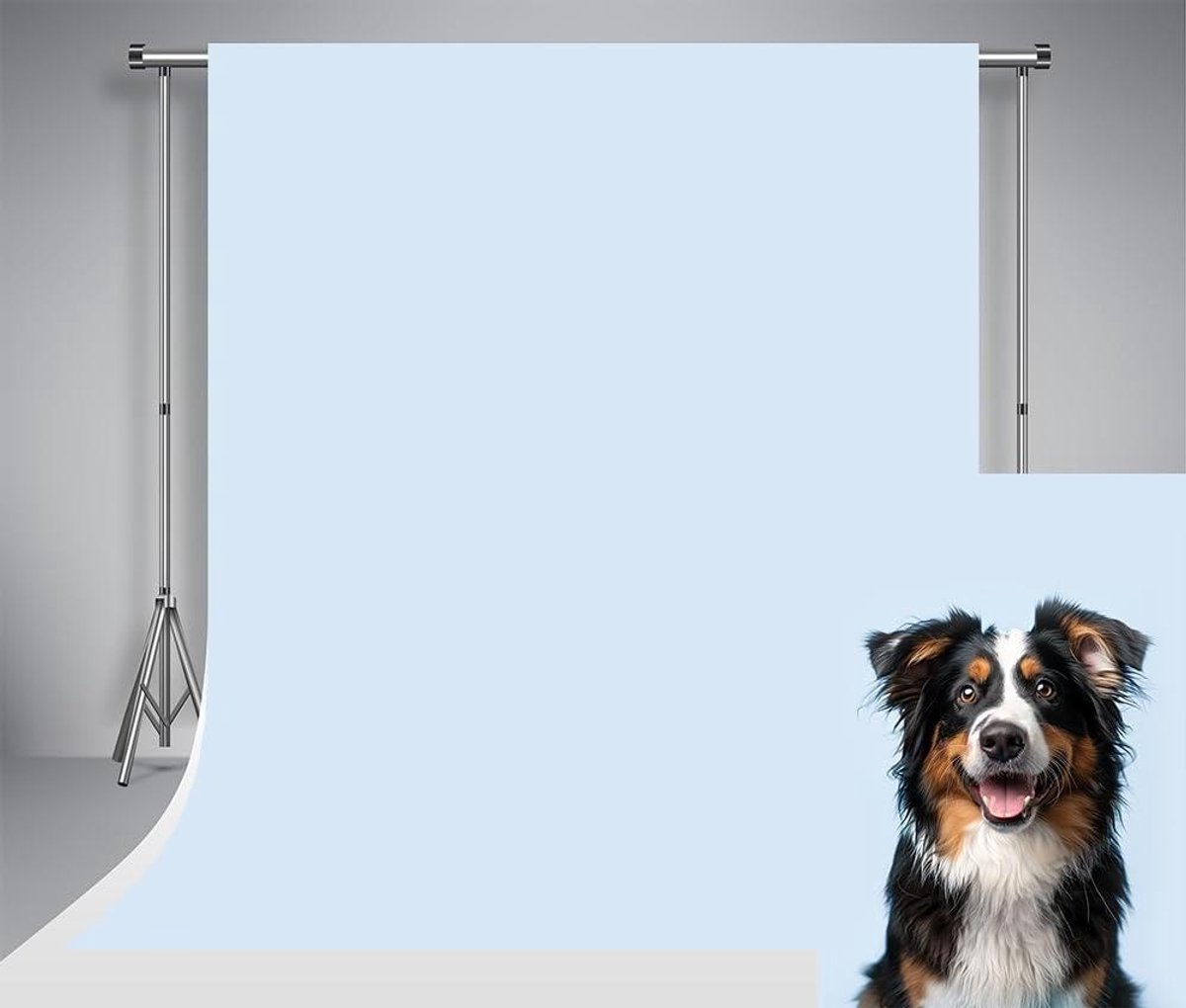 Allecto plus - Fotostudio rekwisieten achtergrond lichtblauw effen 7x5 ft 2,2x1,5 m