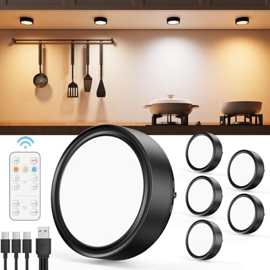 Draadloze LED Wandspots, Oplaadbare Verlichting Binnenshuis, Batterij Aangedreven Beeldlicht met Remote Timer en Dimbare Wandspots Wandlamp voor Plantenbeelden Kunstwerk