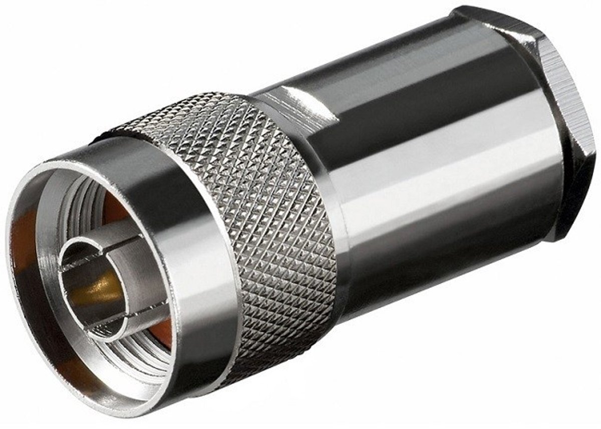 N clamp connector voor RG-213 kabel mannelijk