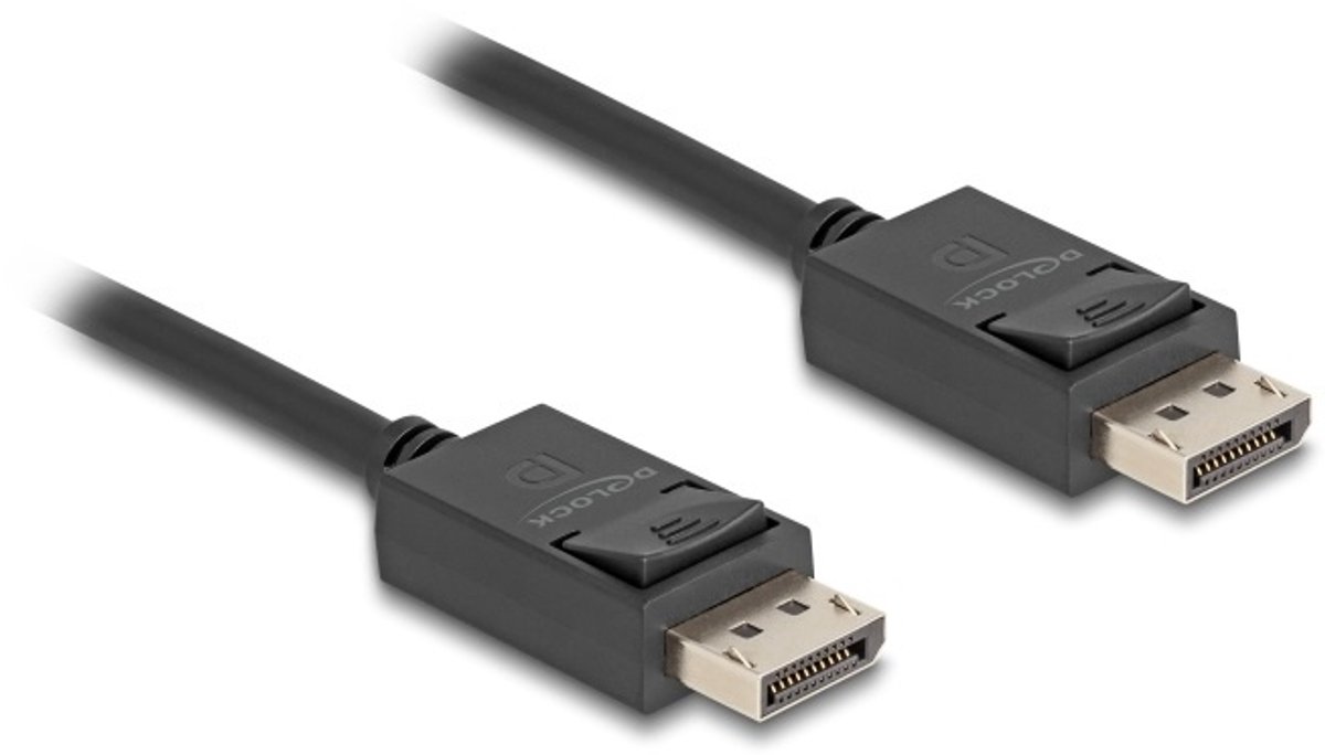 Delock DisplayPort kabel 1,8 m Zwart