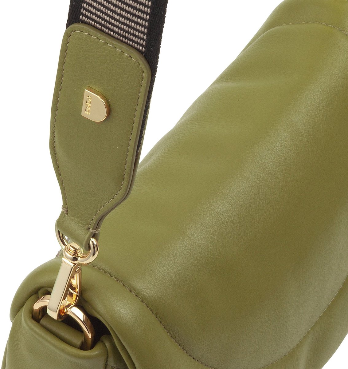 DuDu Schoudertas Leder 22 cm - Dames - olive