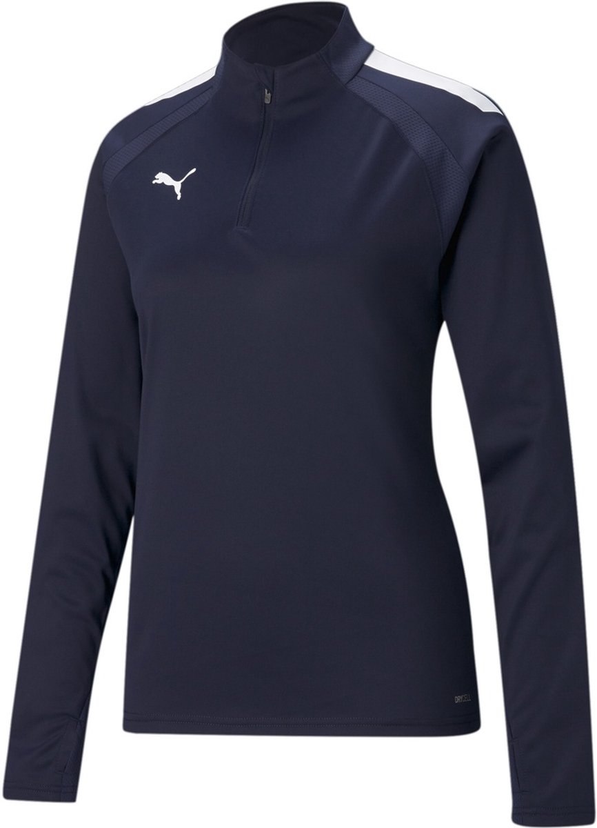 Puma dames trainingsjack TeamLIGA 1/4 Zip Top W 657253 Wit
