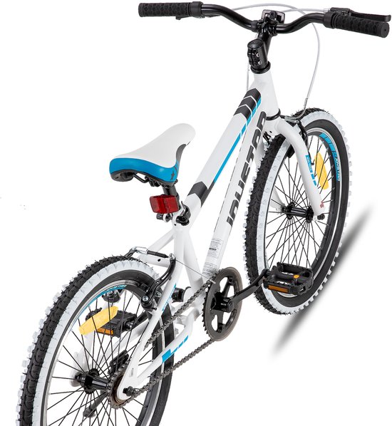 JOYSTAR Lubbock 24" Kinder Hardtail Mountainbike - 1 versnelling - V-brake - Witte noppenbanden - Wit van JOYSTAR — afbeelding 3