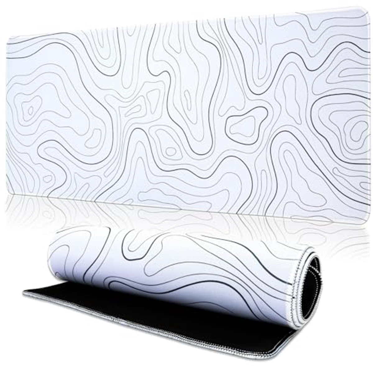 Grote Gaming Muismat voor Toetsenbord en Muis - 800 x 300 x 3 mm Wit