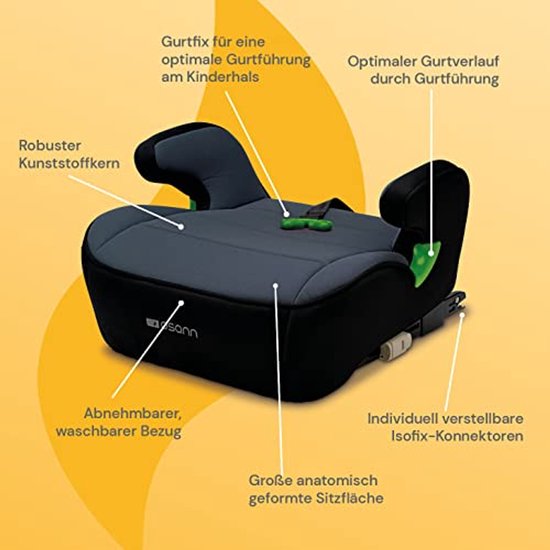 Zitverhoging met Isofix voor Kinderen 126-150 cm - Veilig en Comfortabel