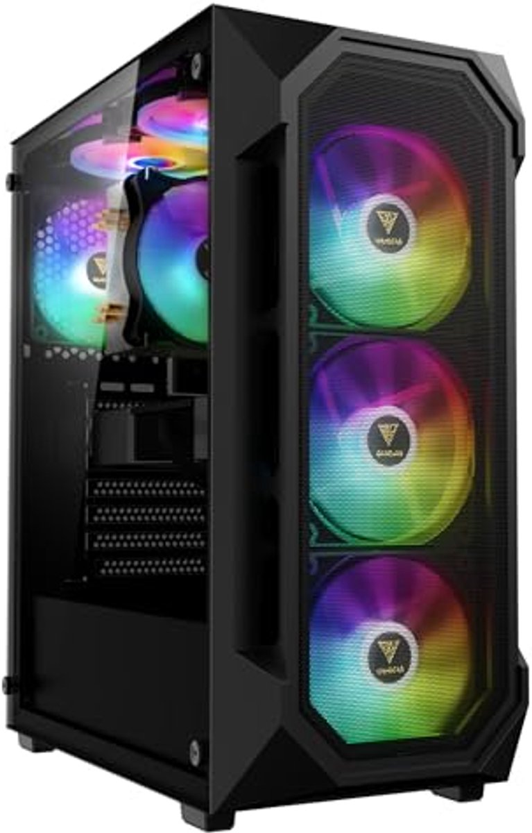 ATX Gaming PC-huis met Hoogluchtstroom Mesh en ARGB Ventilatoren