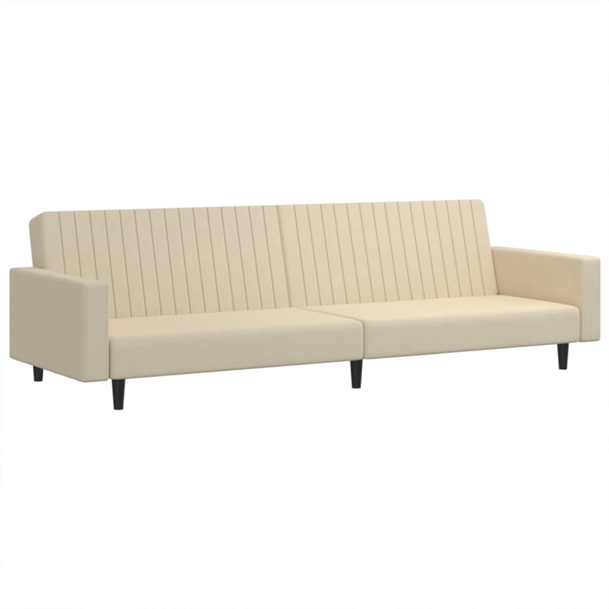 Slaapbank - Uitklapbaar - Slaapstoel - Logeerbed - Zetelbed - Slaapfauteuil - Vouwbed - 2 persoons - Zeer comfortabel - Crème