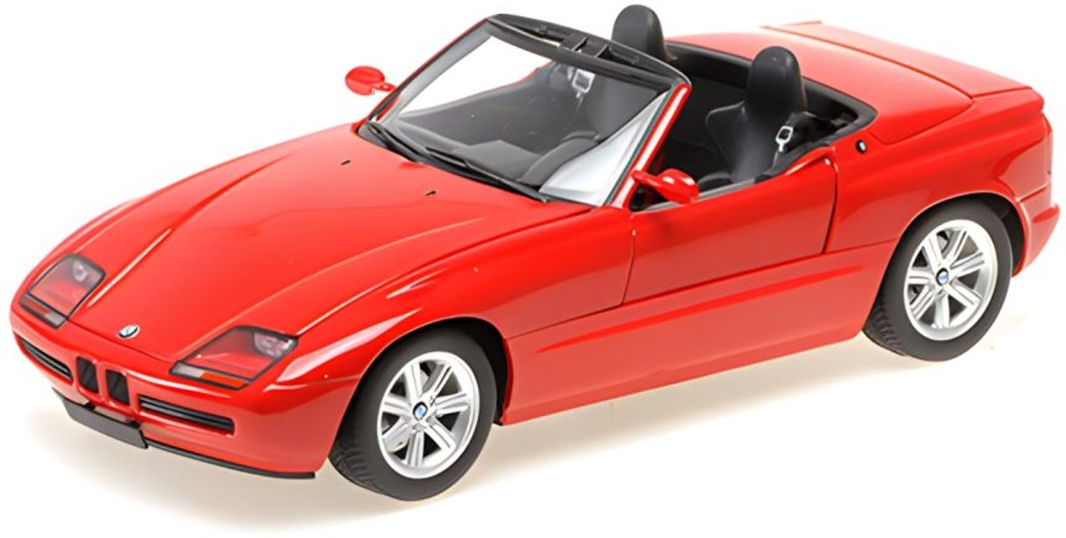 BMW Z1 Cabriolet 1988 rood, 180020105 - Minichamps 1:18
