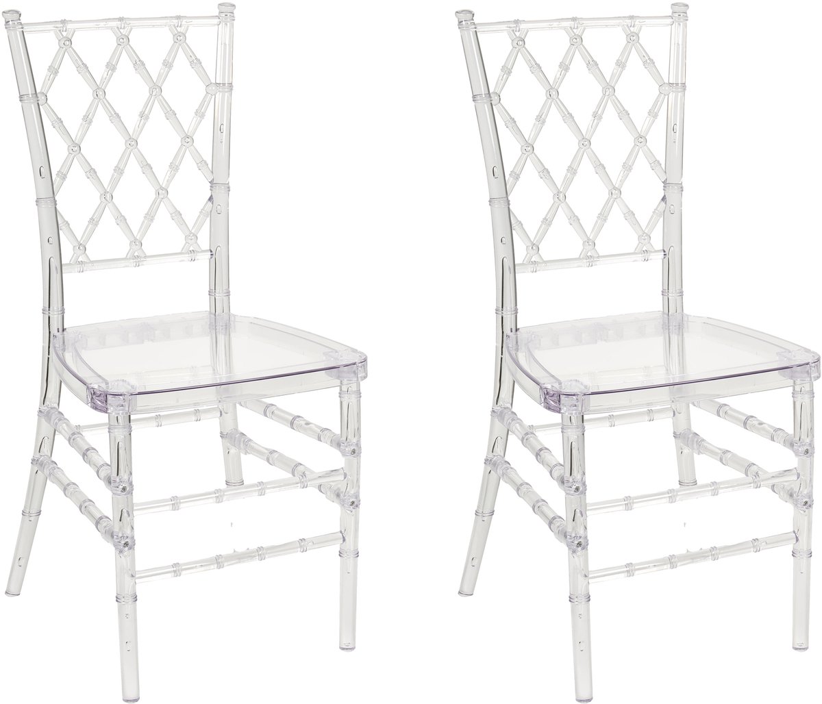 CLARION - Eetkamerstoel - Transparant - Polycarbonaat