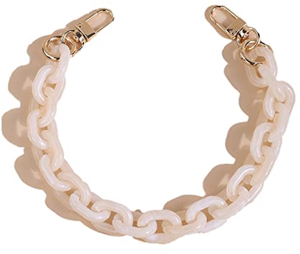 Acryl Schoudertas Ketting Band Met Gouden Gesp