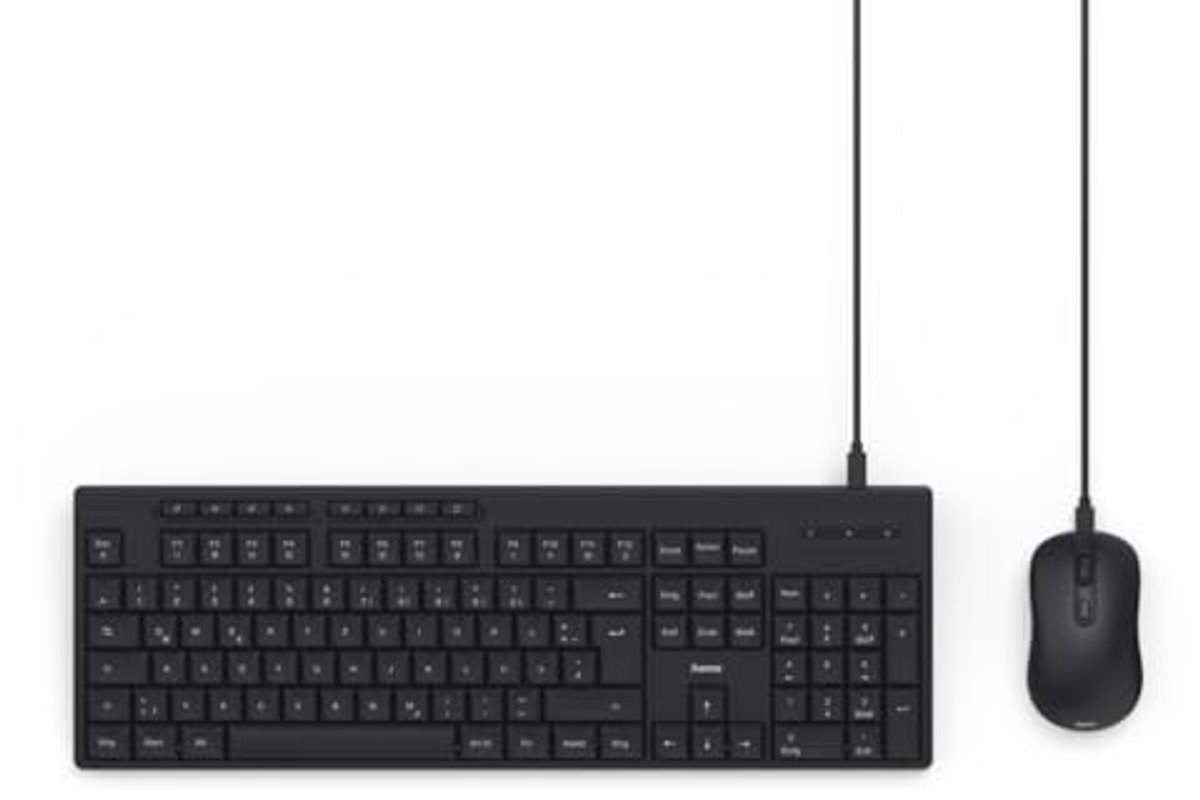 Ergonomische Toetsenbord-Muisset met USB Aansluiting - Stille Toetsen en Aanpasbare DPI