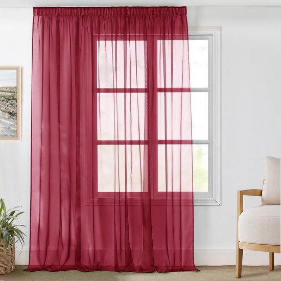MIULEE Linnen gordijnen doorschijnend schuifgordijn moderne transparante gordijnen voor deuren balkon geschikt voor woonkamer slaapkamer 2 stuks set linnen natuur wit 200 x 245 cm
