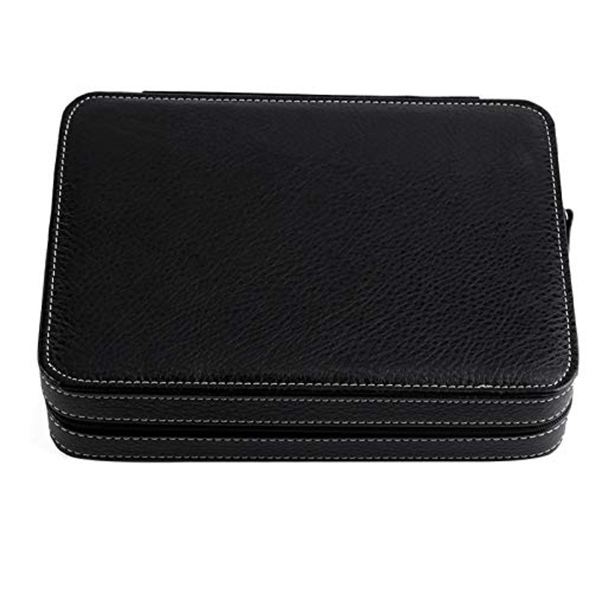 Reishorloge opbergkoffer voor 8 horlogebanden - Horlogetas met rits en reisorganisator