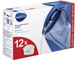 Brita Marella inkl. 12x Maxtra Pro 125978 Waterbesparende filterset 2.4 l Blauw