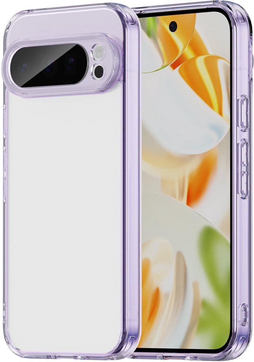 Hoesje geschikt voor Google Pixel 9 Pro - Phonesta HybridAir Back Cover - Paars