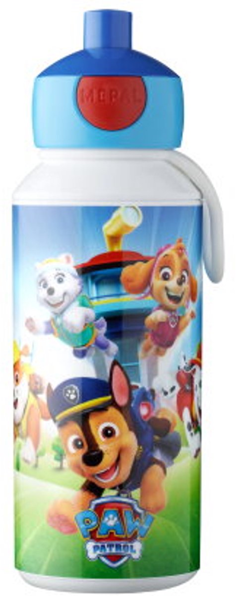 Mepal pop-up drinkfles Campus - 400 ml – Sluit goed af – Drinkbeker voor kinderen – Paw Patrol Pups