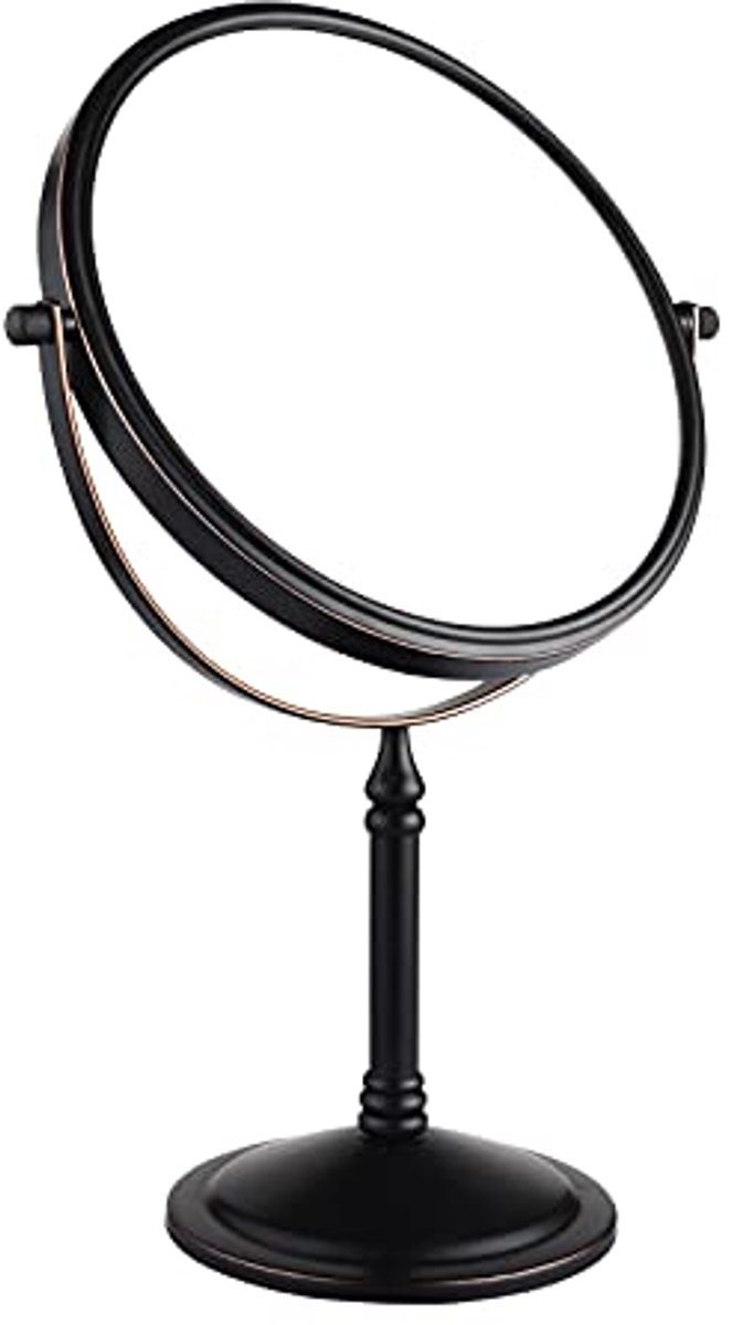 Cosmeticaspiegel 10x Vergroting - Tafelspiegel met 360° Draaibaarheid, Dubbelzijdig en Slechts 20 cm Diameter