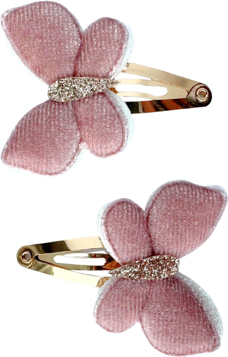 Baby Haarspeldjes met bloemen - Buttterfly belle