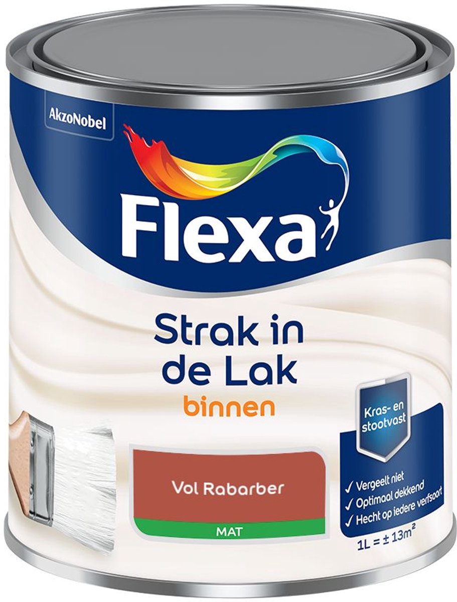 Flexa - Strak in de Lak Binnenlak Mat - Vol Rabarber - Mengverf - 1 L