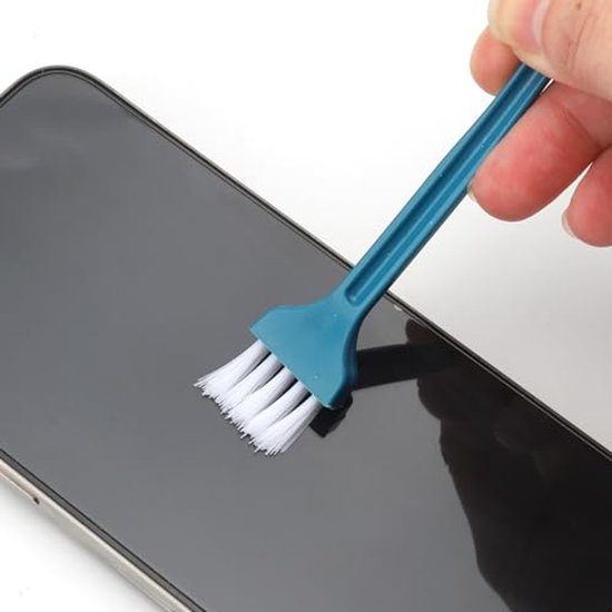Wobestod 50 stuks douchekopreinigingsborstels, mini-reinigingsborstel voor het reinigen van het gat van de mobiele telefoon