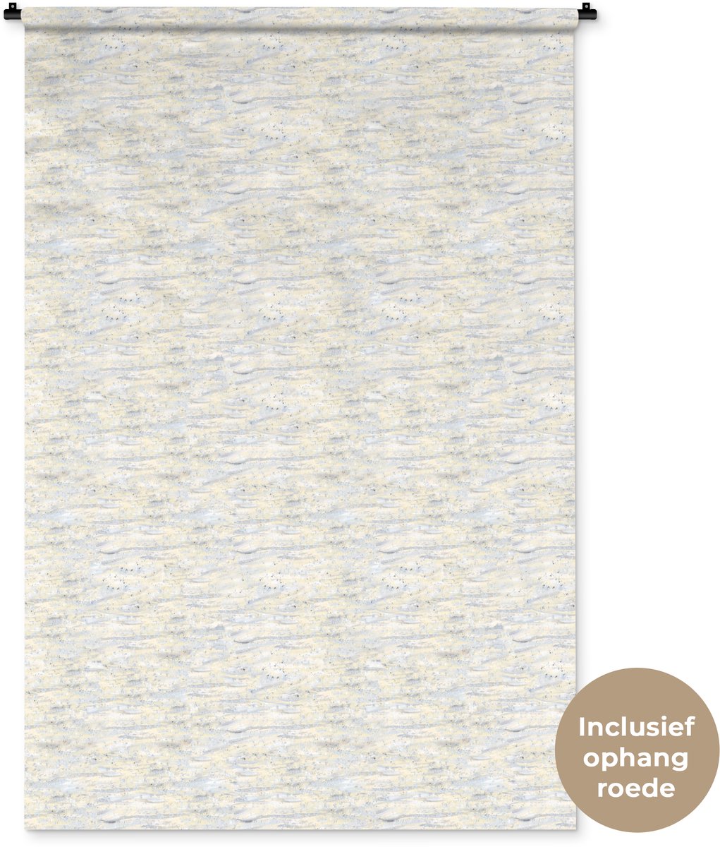 Wandkleed 120x180 cm - Wanddoek Licht - Horizontaal - Verf - Wandtapijt - Wandkleden