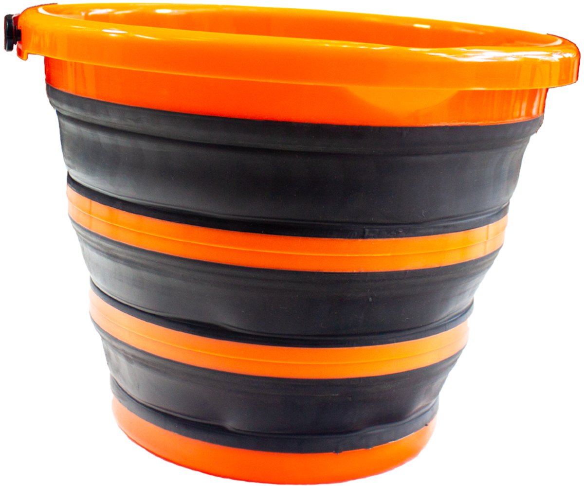 Garten PRIMUS opvouwbare emmer, zwart/oranje