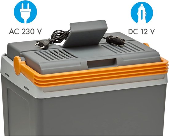 Koelbox - Elektrische Koelbox 12 en 230 Volt - Koeltas Auto - Grijs van Koelbox. — afbeelding 4