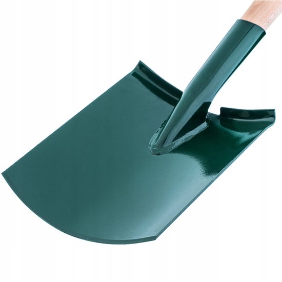 KADAX Schep, tuinspade voor harde en zachte vloeren, tuinschep met treprand, grafschep met houten steel, grafschep, metalen blad (rond, 18 cm, T-greep) van Merkloos	 — afbeelding 2