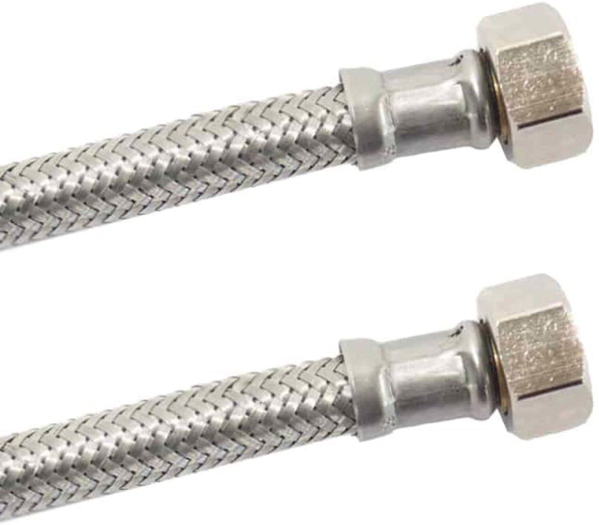RVS Waterslang, Flexibele Aansluitslang 3/8" x 1/2", 300mm, DN8, DVGW