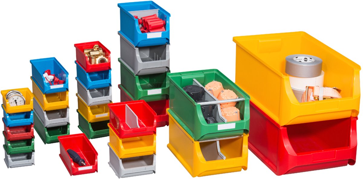 allit magazijnopbergbak ProfiPlus Box 4H, van PP, grijs