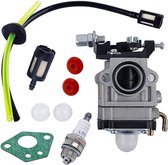Kit carburateur pour débroussailleuse 52cc, 49cc, 43cc avec joint, bougie et filtre à carburant