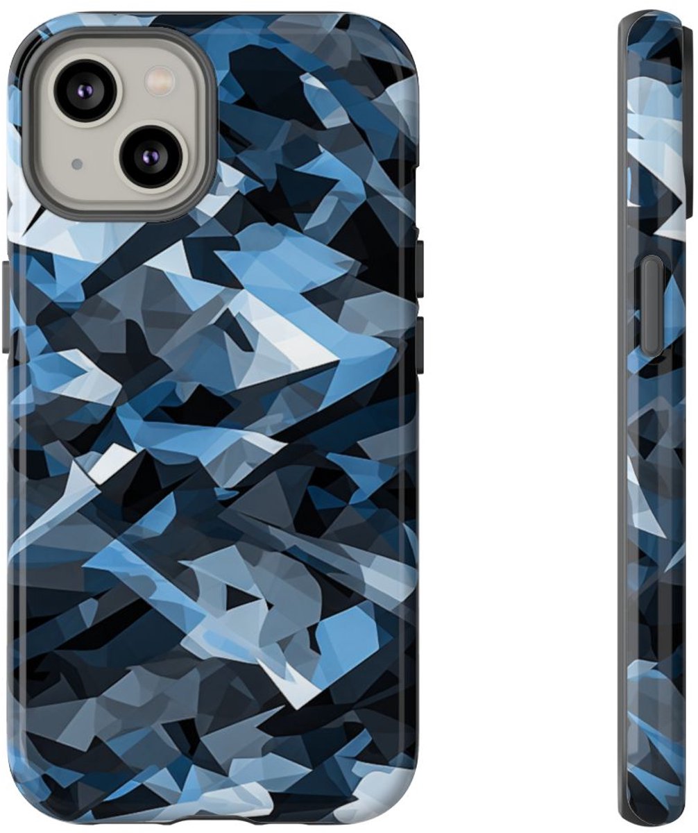 Stedelijk Geometrisch Camouflagepatroon – Telefoonhoesje Geschikt voor iPhone 14