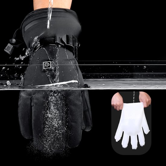 Verwarmde Handschoenen - Waterdichte Polyester Oplaadbare Handwarmers | Warme Outdoor Handschoenen Voor Skiën, Kamperen, Wandelen, Motorrijden, Fietsen En Sport Voor Mannen En Vrouwen