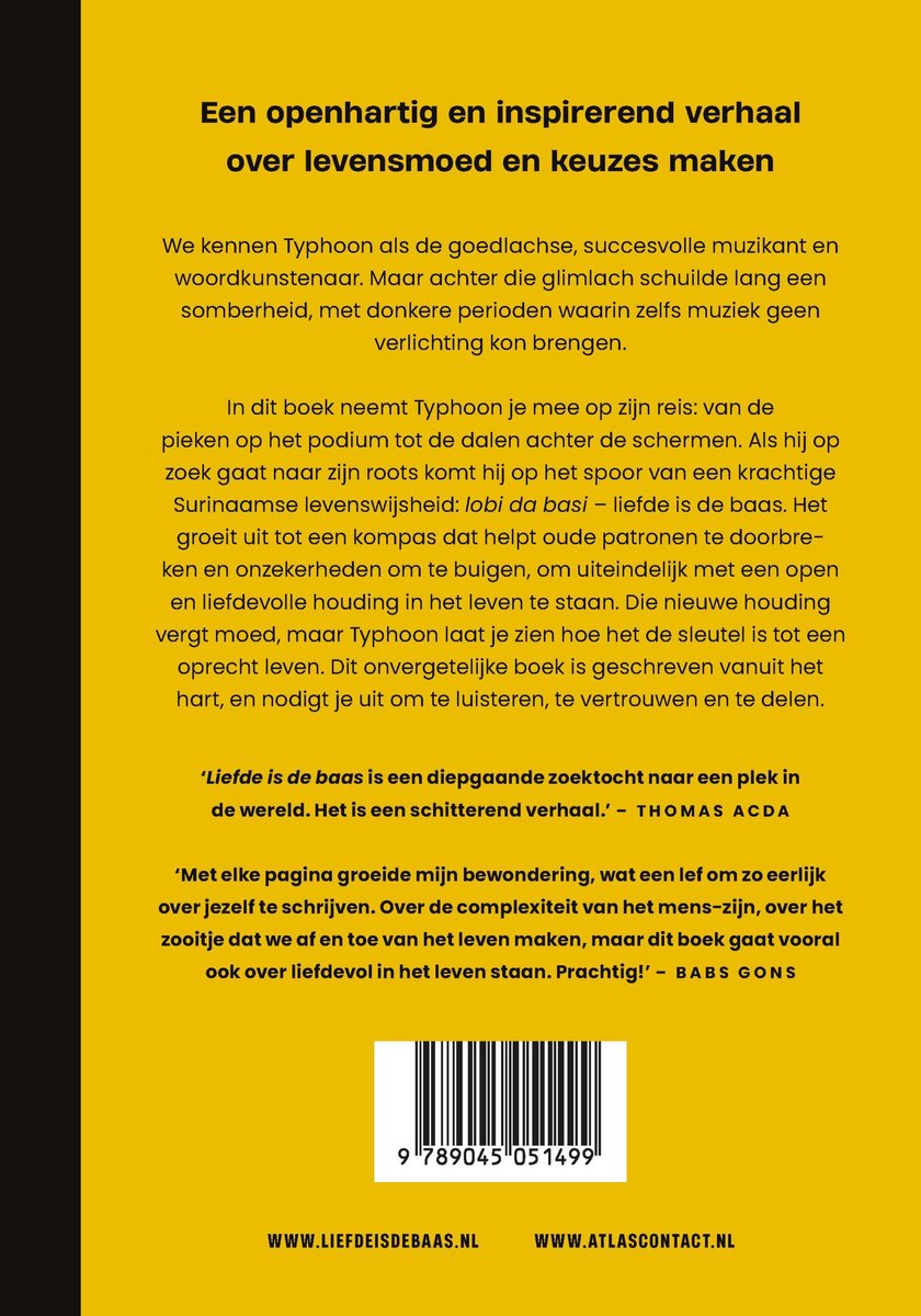 Liefde is de baas - back cover