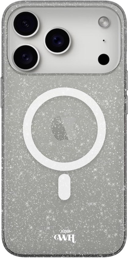 Coque IPhone 17 3-en-1 Transparente Pailletée - Antichoc Militaire - Compatible MagSafe - Avec 2 Films De Protection écran