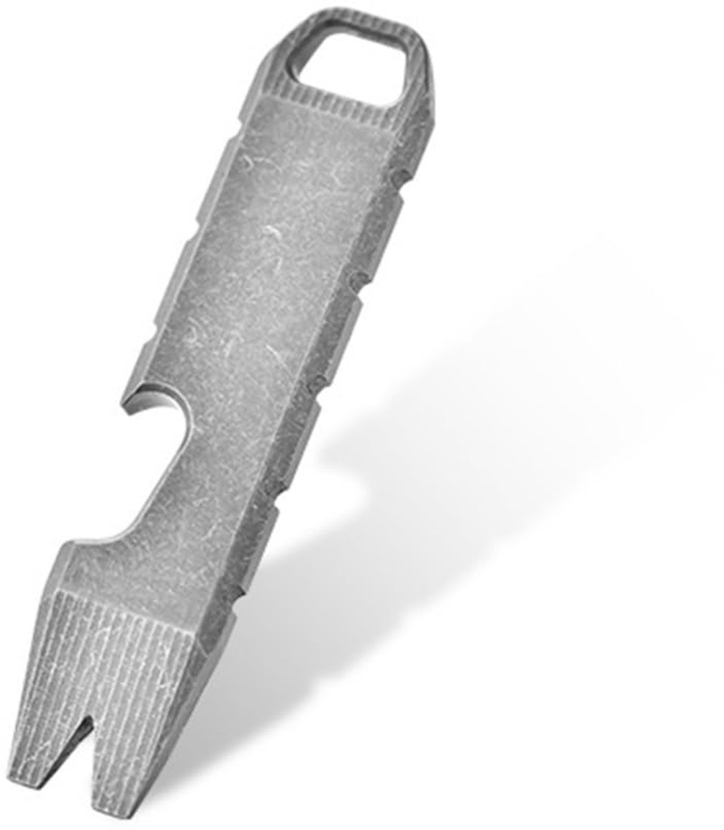 Pry Bar TC4 - Titanium Pocket Tool met Flessenopener - Lichtgewicht en Draagbaar