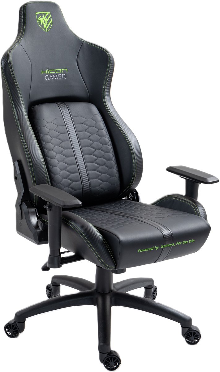 HICON Gaming Chair Pulse Havoc Ergonomisch Groen - afbeelding 2
