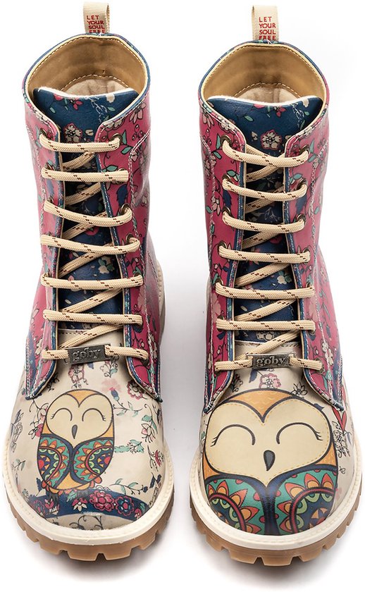 GOBY - Redlove - Bottes pour femmes - Boot - Bottes femmes - Ladies boots - Ladies boots - Long boots - Handmade - Floral print - Taille 36