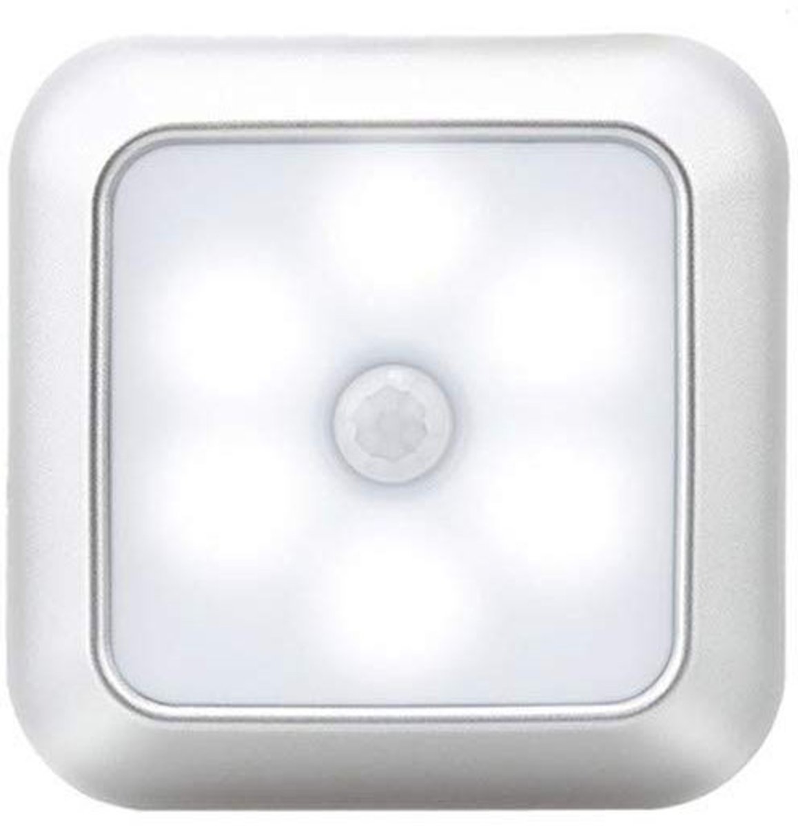 3 stuks LED Lamp met Bewegingssensor - Wit - Nachtlamp op Batterij - Draadloos Sensor - Ka