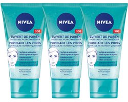 NIVEA Dagelijkse Reiniging Gezichtsscrub - 3 x 150 ml - Voordeelverpakking