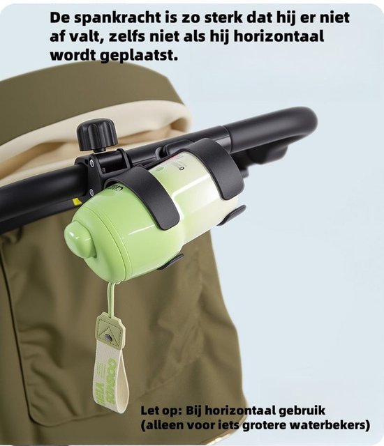 2-delige - Waterbekerhouder - Draagbare buitenbekerhouder - Auto- en fietsbekerhouderaccessoire - Zwart van Twinsome — afbeelding 5