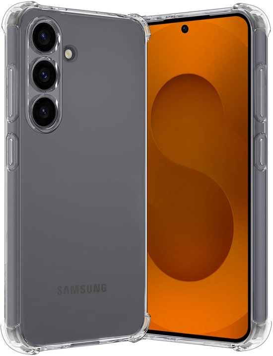 Coque Samsung S25 FE , coque antichoc, coque arrière en Siliconen transparente