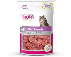 Truly Cat Snacks Mini Hearts Kip & Vis - 20 x 50 gr - Voordeelverpakking