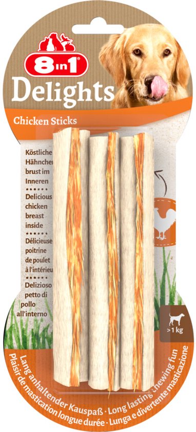 8in1 Delights Sticks - 6 x 3 stuks - Voordeelverpakking