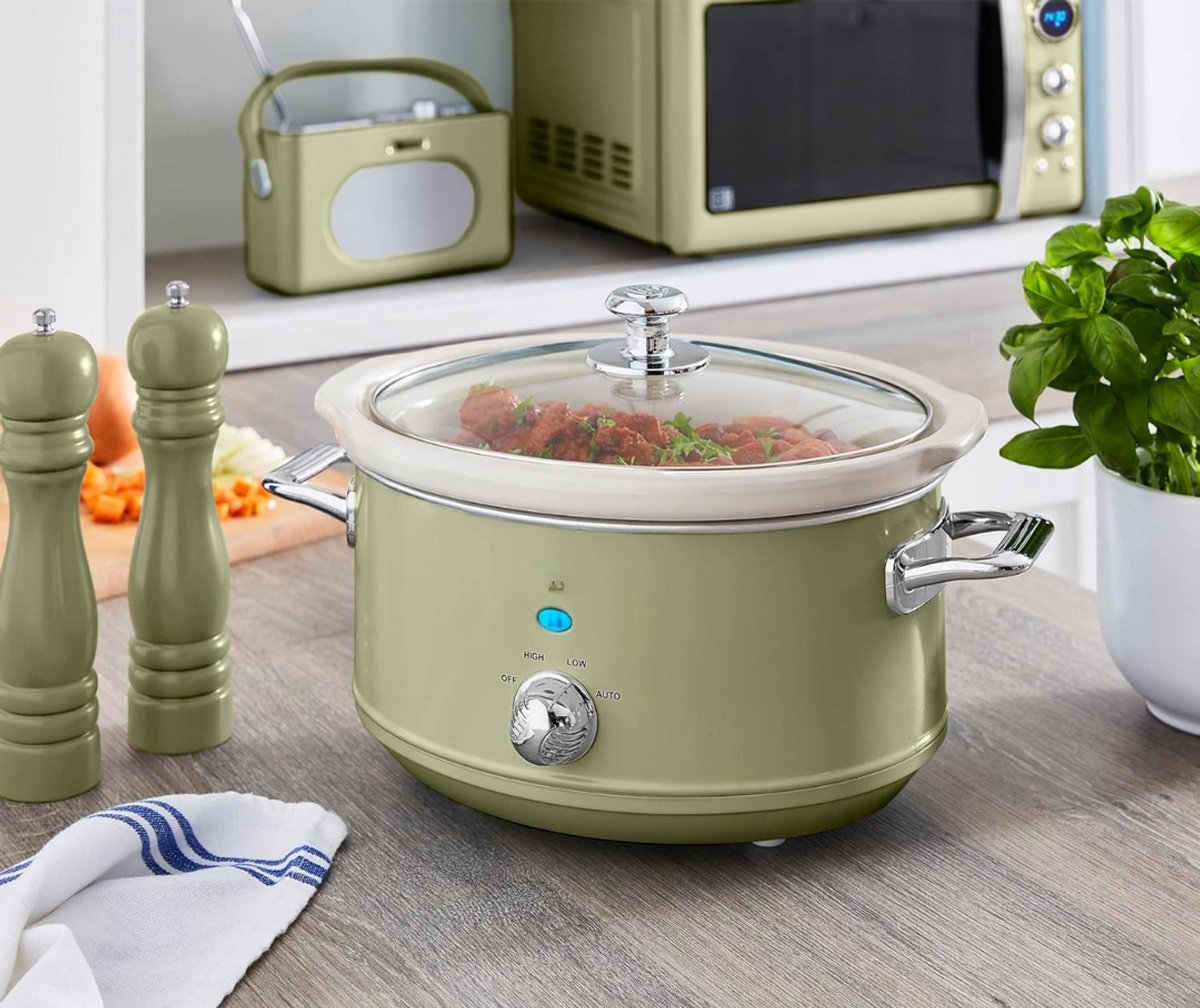 Afbeelding 3 van SCH® Slowcooker met timer - Slowcooker - Crockpot - Groente - ‎27cm x 34cm x 22cm