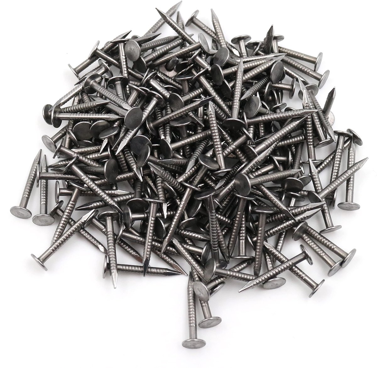 Gordelpennen 20 mm - Blauw - Grote ronde kop - Lange scherpe punten (100 g, ca. 180 stuks)