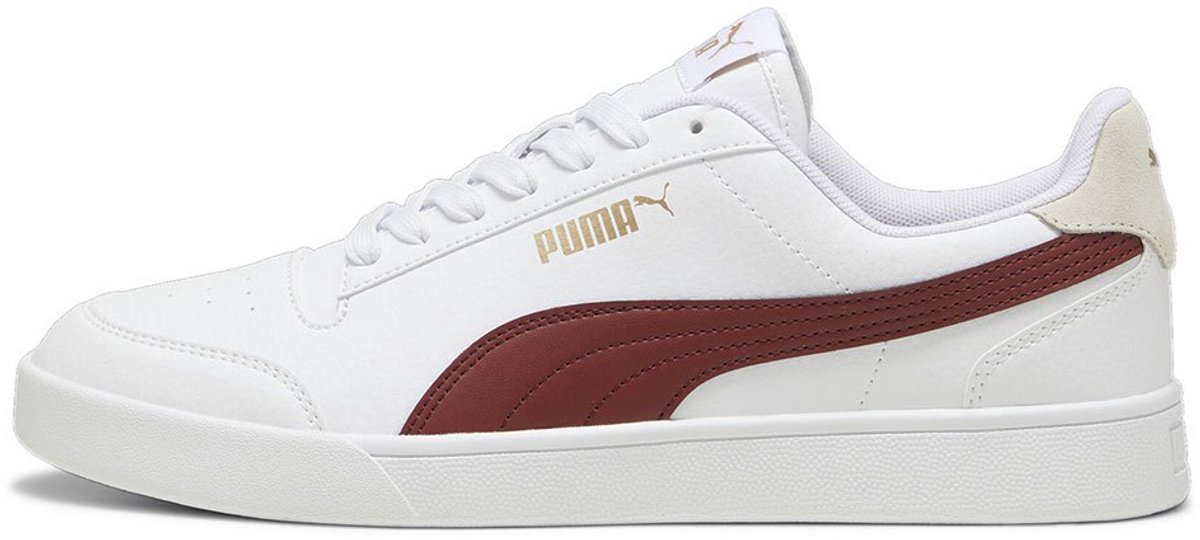 Puma Shuffle White / Intense Red / Gold