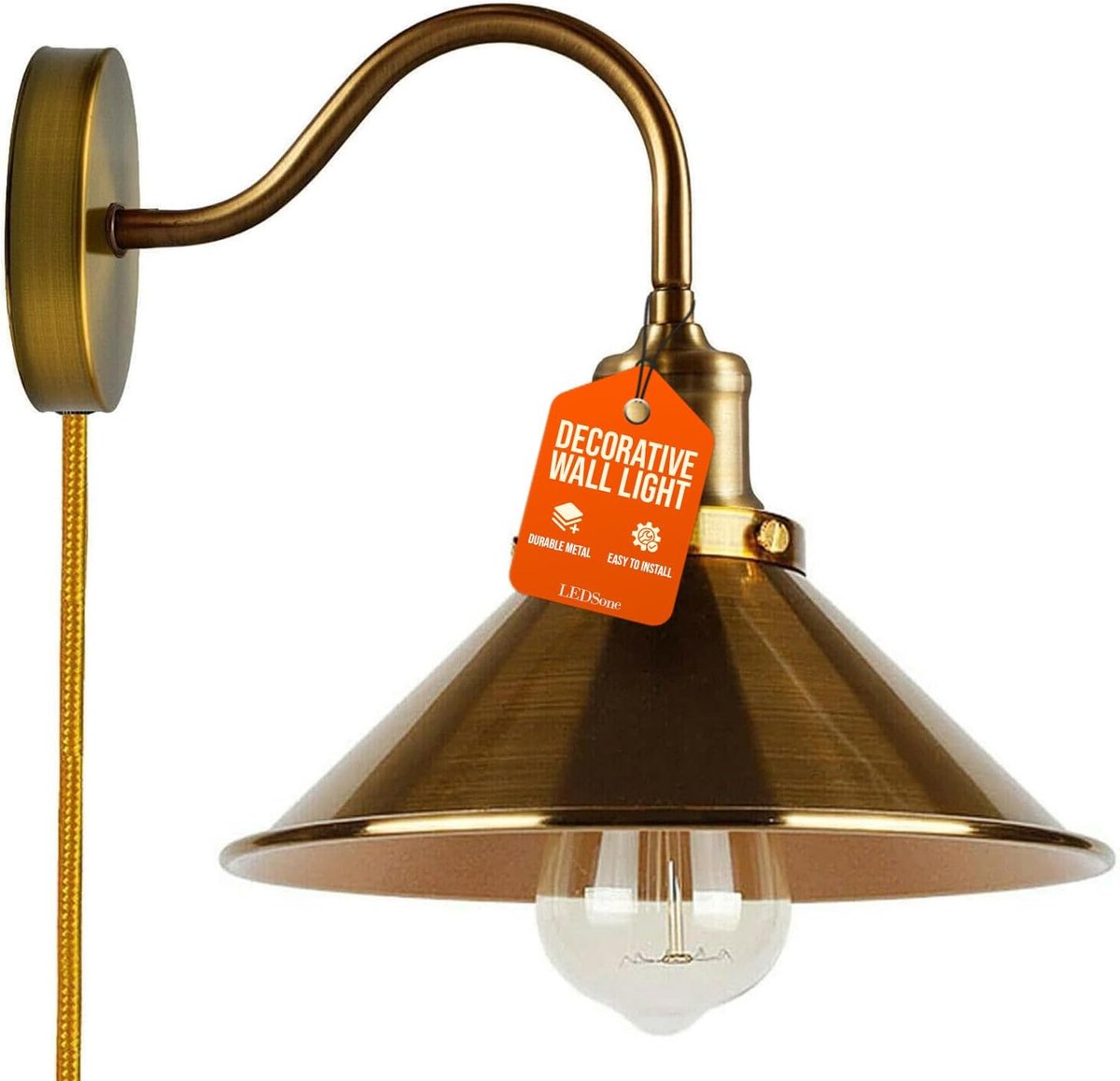 Industriële Wandlamp Met Verstelbare Arm - Vintage Design Voor Diverse Ruimtes